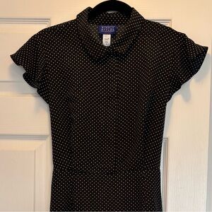Simply Styled Women’s Black and White Polka Dot Dress